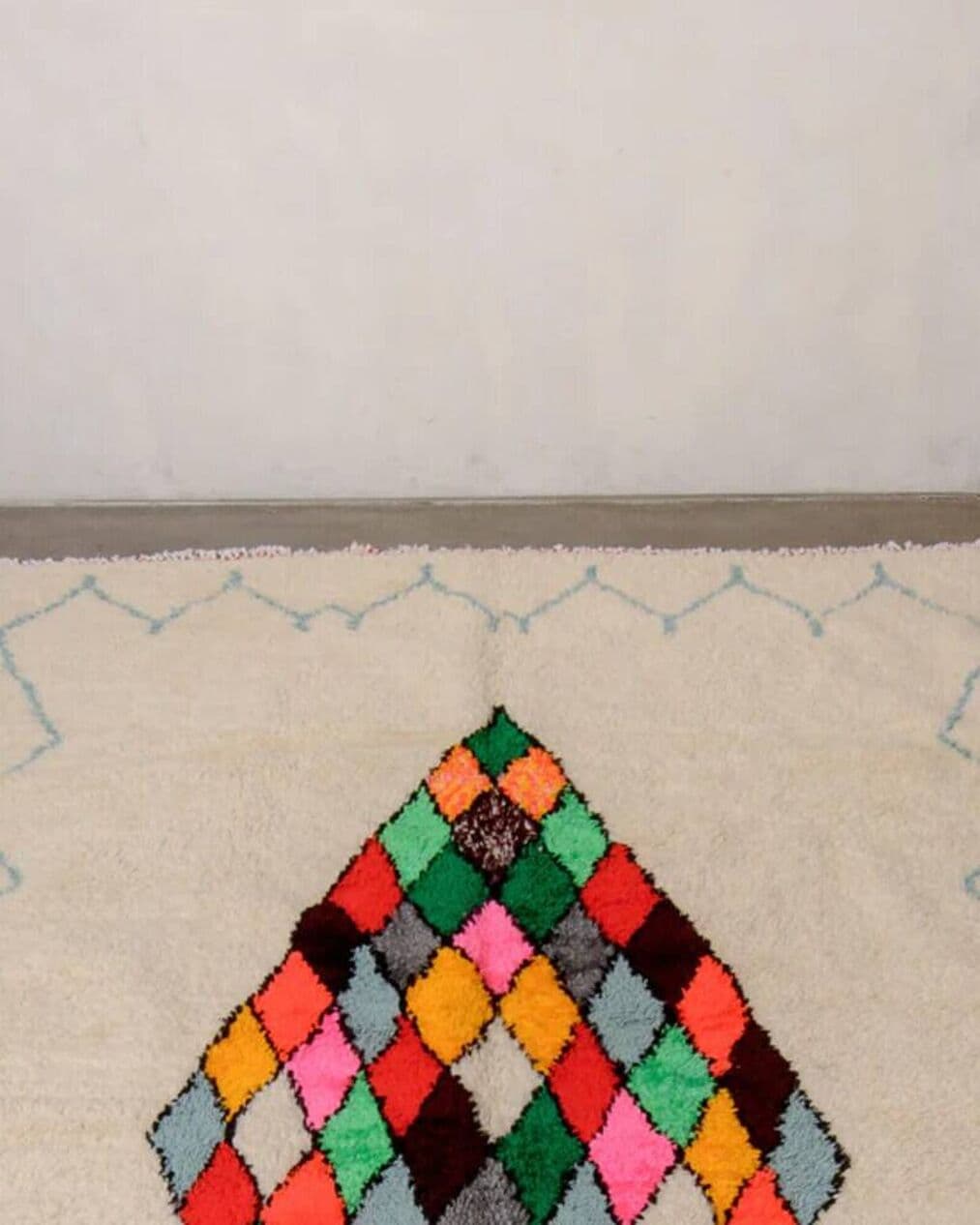 Ręcznie tkany dywan 250x200 cm, wełna, wielokolorowy, Maroko - 201096