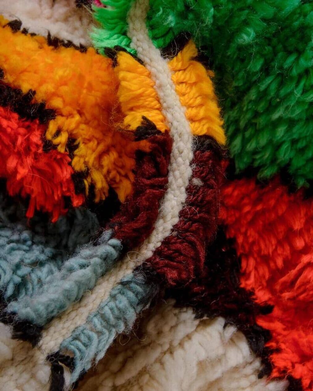 Ręcznie tkany dywan 250x200 cm, wełna, wielokolorowy, Maroko - 201099