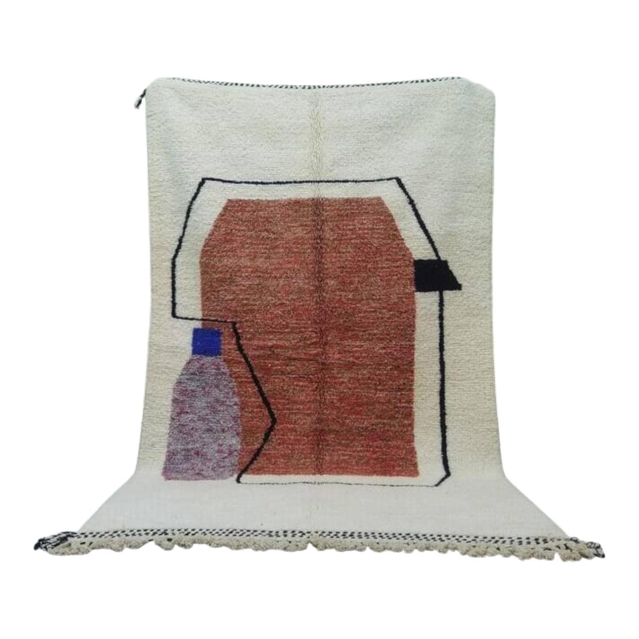 Ręcznie tkany dywan 200x300 cm, wełna, multikolor, Maroko