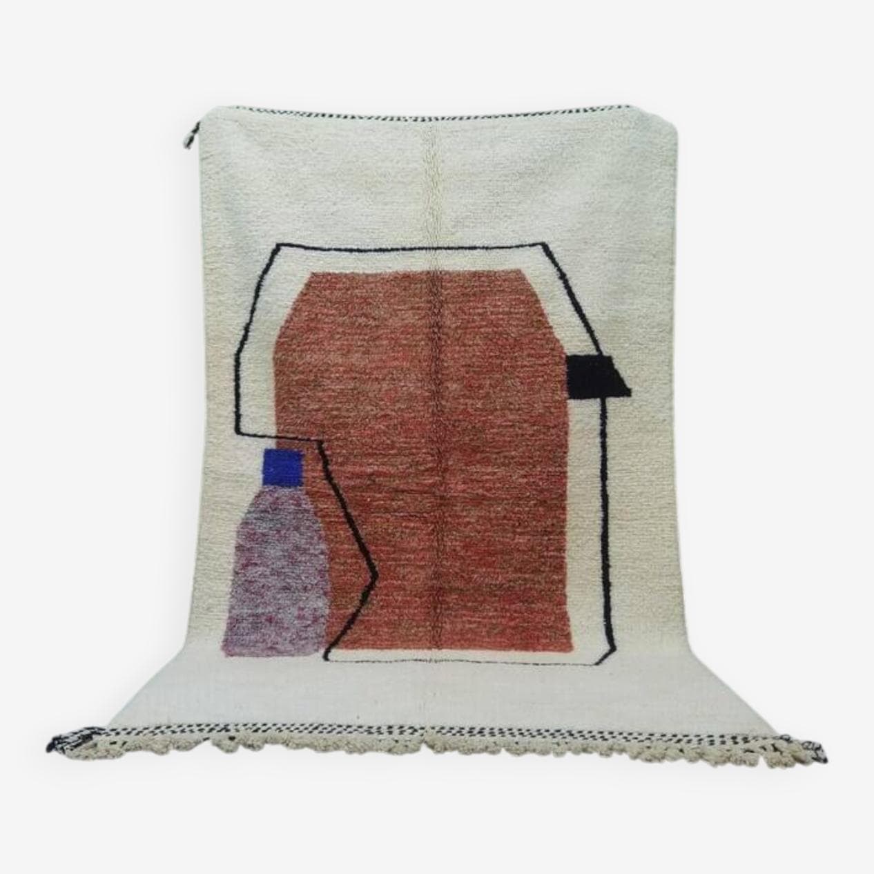 Ręcznie tkany dywan 200x300 cm, wełna, multikolor, Maroko - 201014