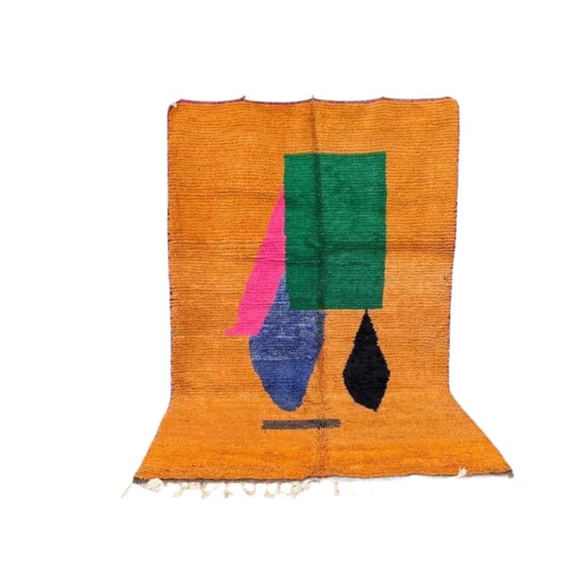 Ręcznie tkany dywan 200x300 cm, wełna, wielokolorowy, Maroko - WYMIARY