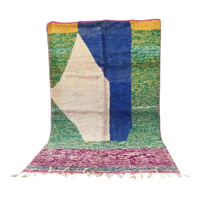 Ręcznie tkany dywan 250x150 cm, wełna, wielokolorowy, Maroko - WYMIARY