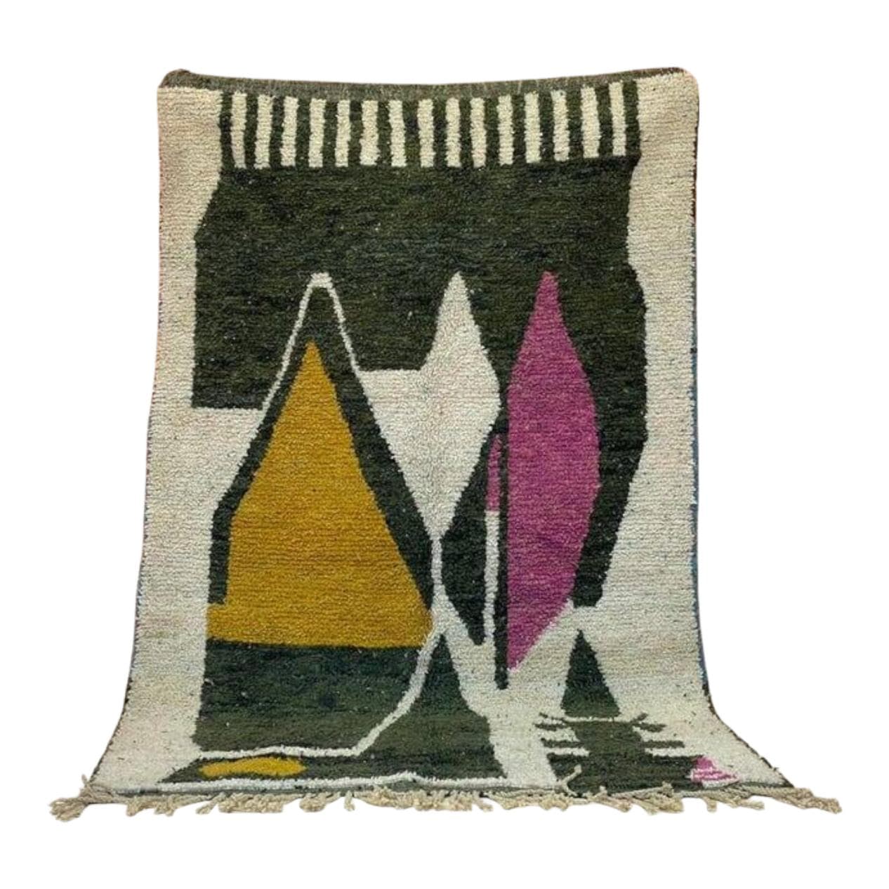 Ręcznie tkany dywan 250x150 cm, wełna, multikolor, Maroko