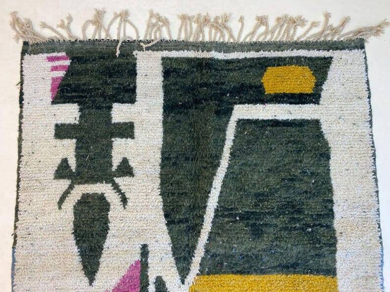 Ręcznie tkany dywan 250x150 cm, wełna, multikolor, Maroko - 200864