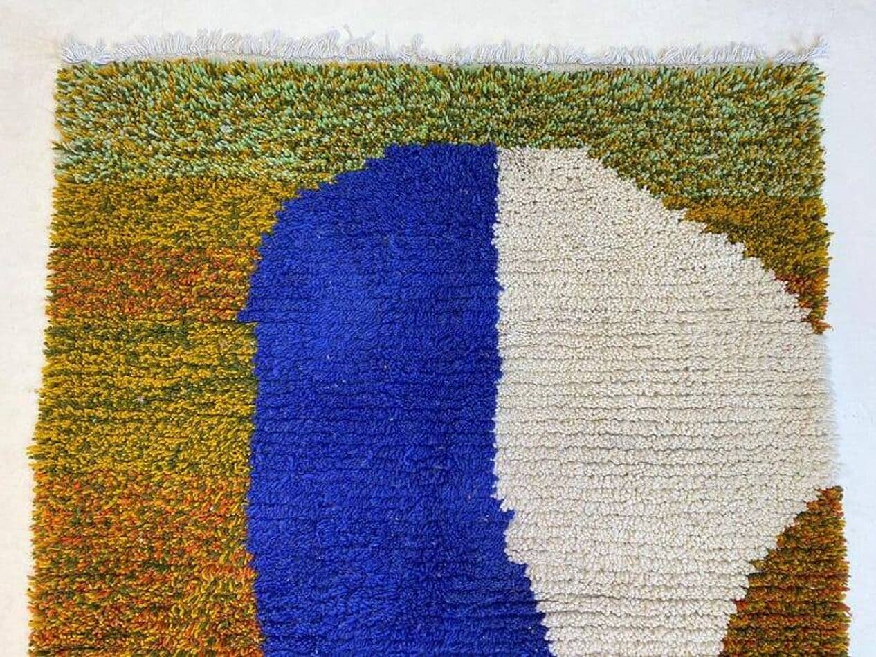 Ręcznie tkany dywan 250x150 cm, wełna, multikolor, Maroko - 200753