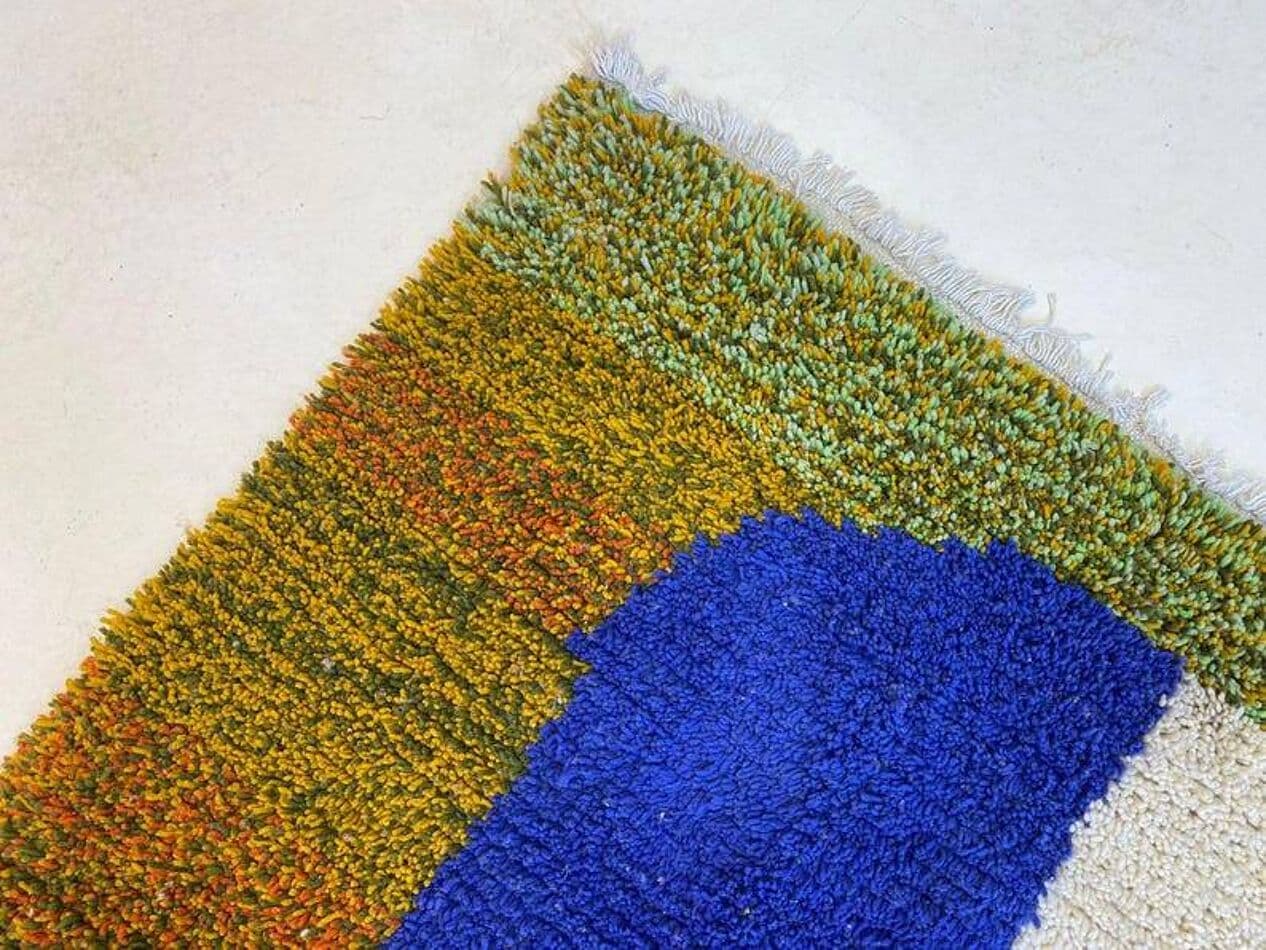 Ręcznie tkany dywan 250x150 cm, wełna, multikolor, Maroko - 200749