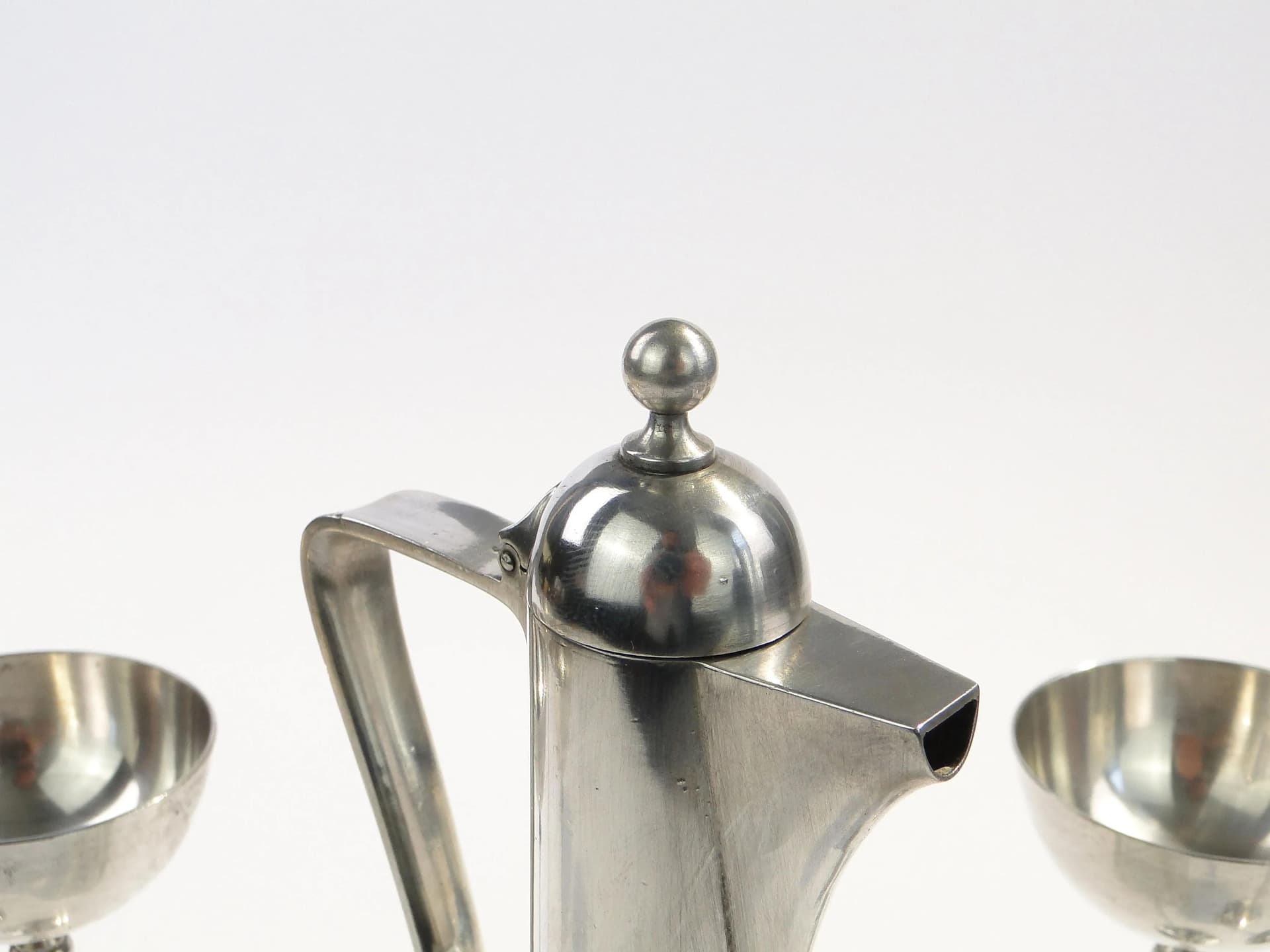 Liqueur set Art Deco, silver, crystal, silver, Germany, 1920s - 14059