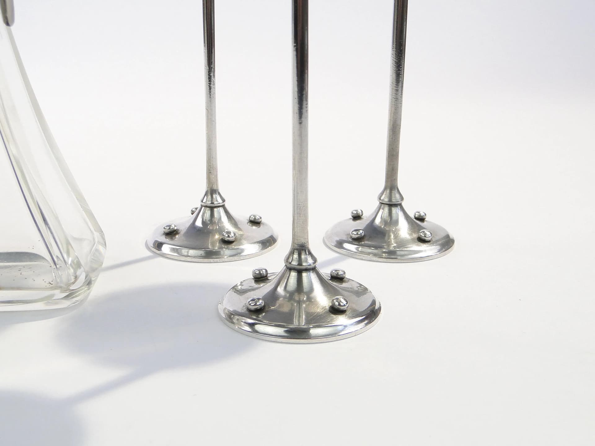 Liqueur set Art Deco, silver, crystal, silver, Germany, 1920s - 14053