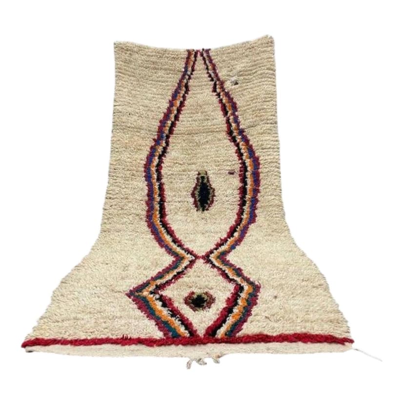 Ręcznie tkany dywan 250x150 cm, wełna, multikolor, Maroko