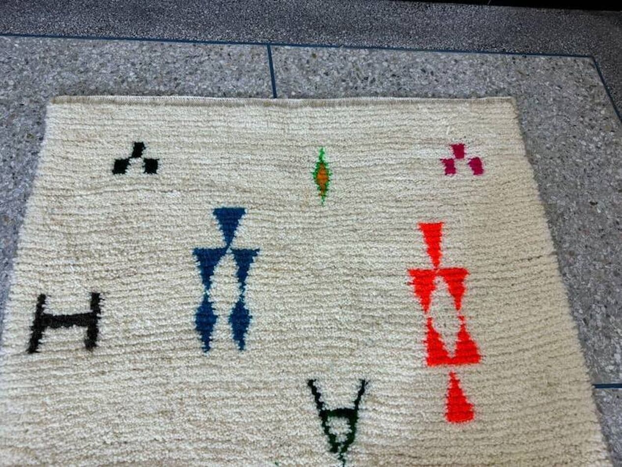 Ręcznie tkany dywan 250x150 cm, wełna, multikolor, Maroko - 200710