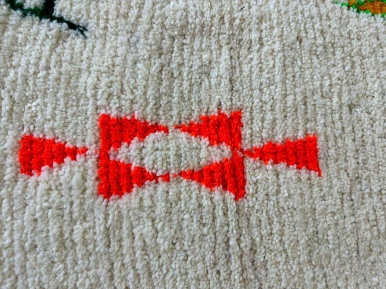 Ręcznie tkany dywan 250x150 cm, wełna, multikolor, Maroko - 200713