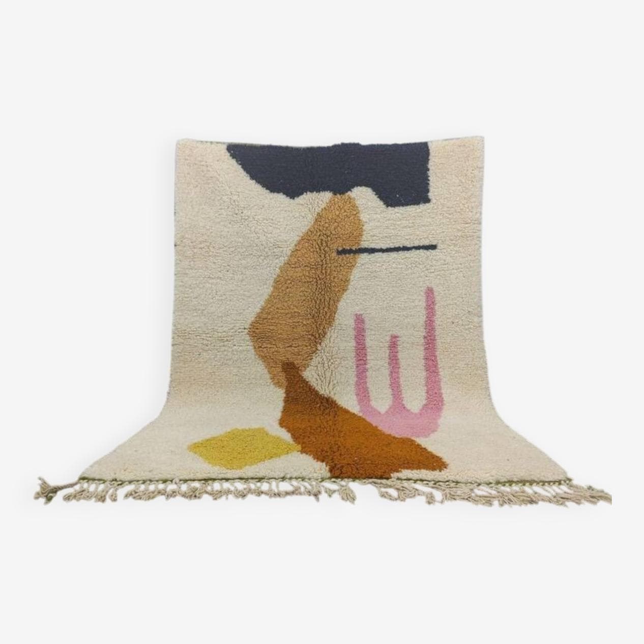 Ręcznie tkany dywan 200x300 cm, wełna, multikolor, Maroko - 200677