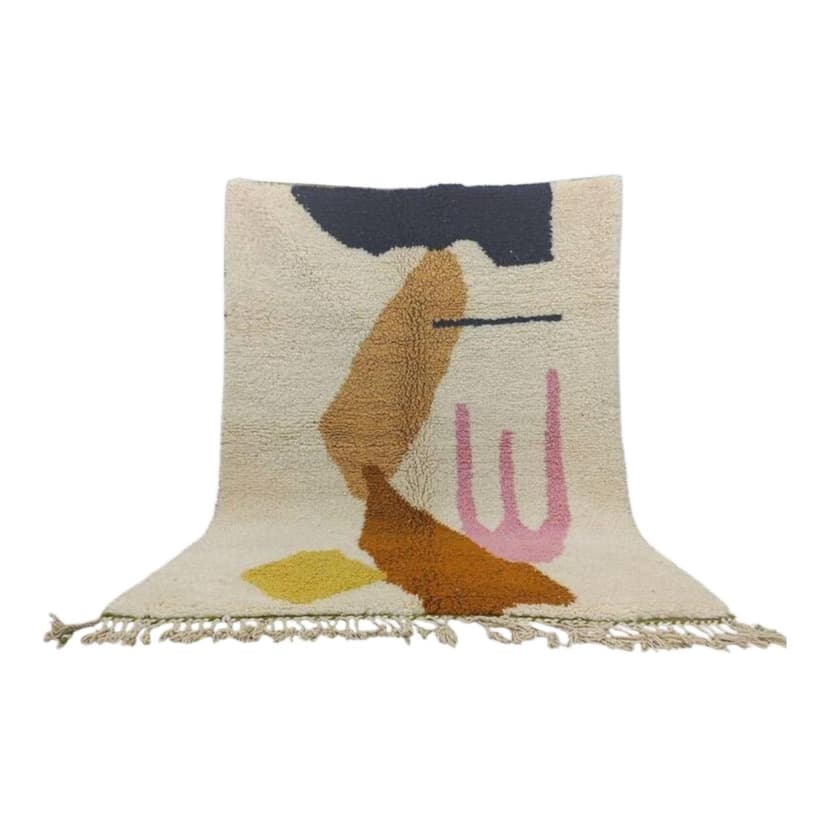 Ręcznie tkany dywan 200x300 cm, wełna, multikolor, Maroko