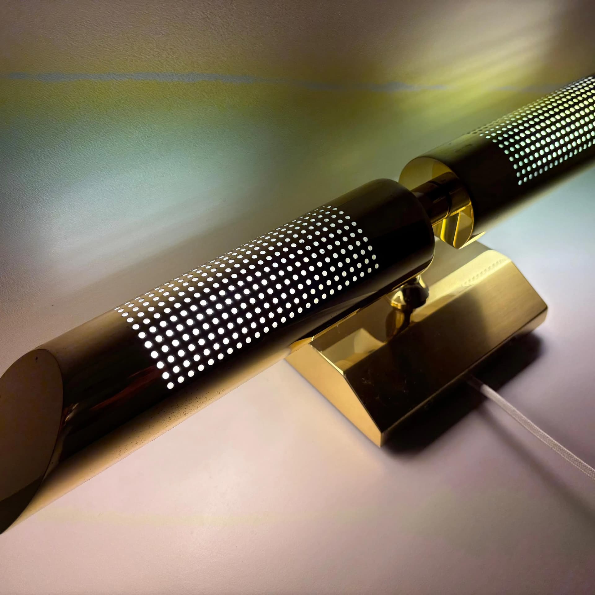 Kinkiet, złoty, mosiądz, Niemcy, lata 80. - 14134