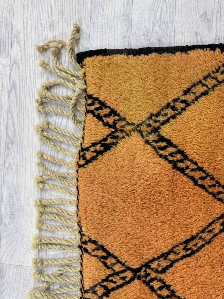 Ręcznie tkany dywan 250x150 cm, wełna, wielokolorowy, Maroko - 200653