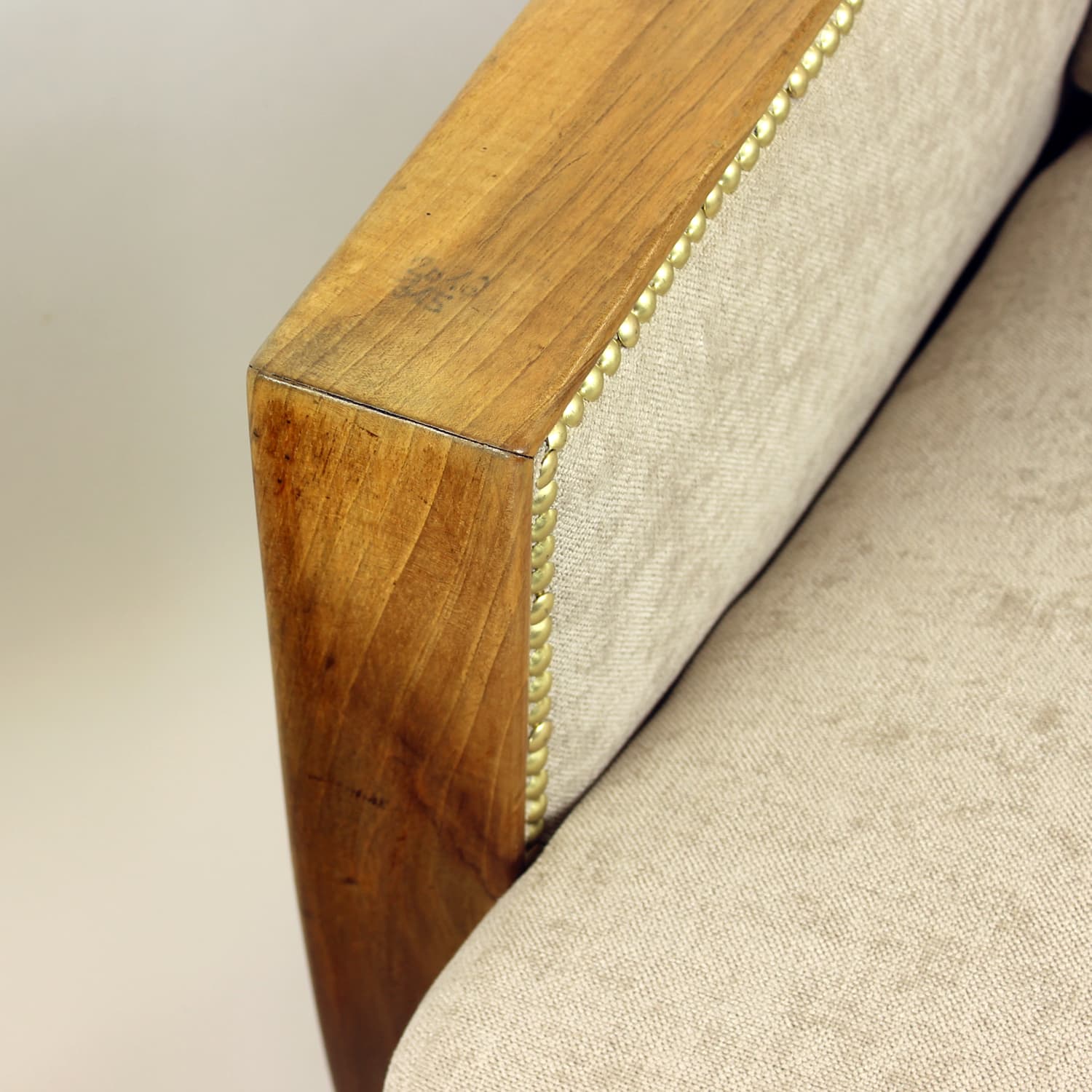 Para foteli Art Deco, beżowy, orzech, Czechosłowacja, lata 30. - 200631