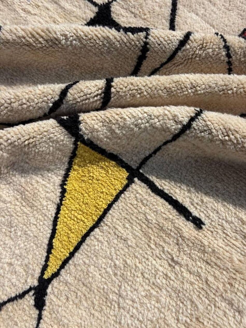 Ręcznie tkany dywan 250x150 cm, wełna, multikolor, Maroko - 201707