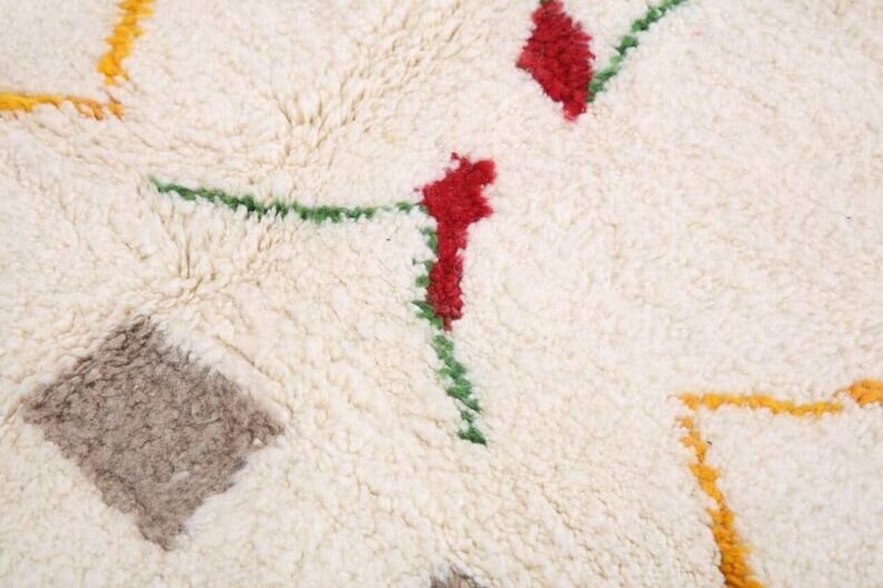 Ręcznie tkany dywan 250x150 cm, wełna, multikolor, Maroko - 201642