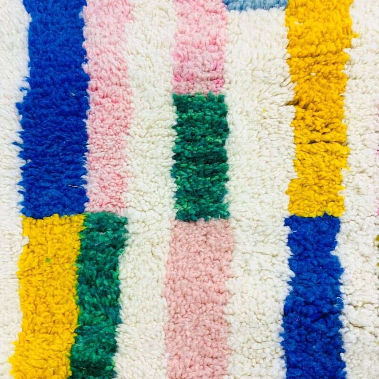 Ręcznie tkany dywan 200x300 cm, wełna, multikolor, Maroko - 201637