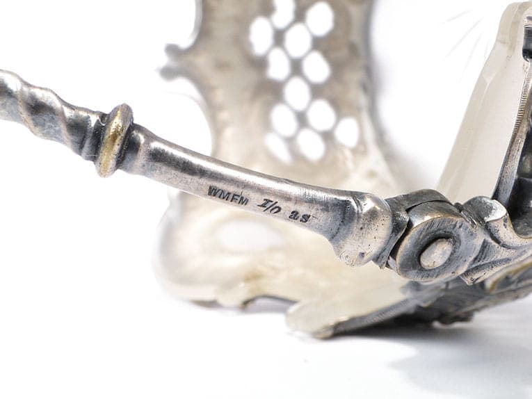 Jardiniere Rococo, silver-plated metal, frosted glass, WMF, Germany, 19th c. - 201164