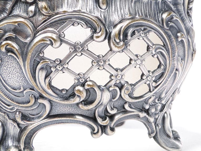 Jardiniere Rococo, silver-plated metal, frosted glass, WMF, Germany, 19th c. - 201163