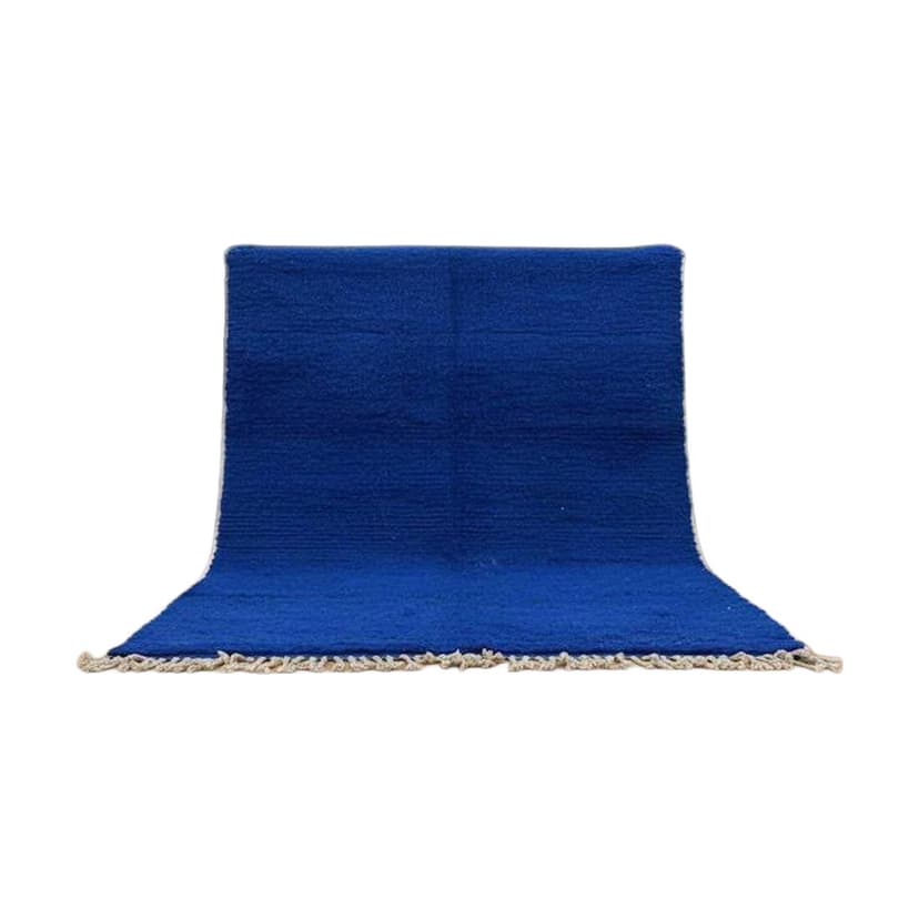 Ręcznie tkany dywan 200x300 cm, wełna, niebieski, Maroko