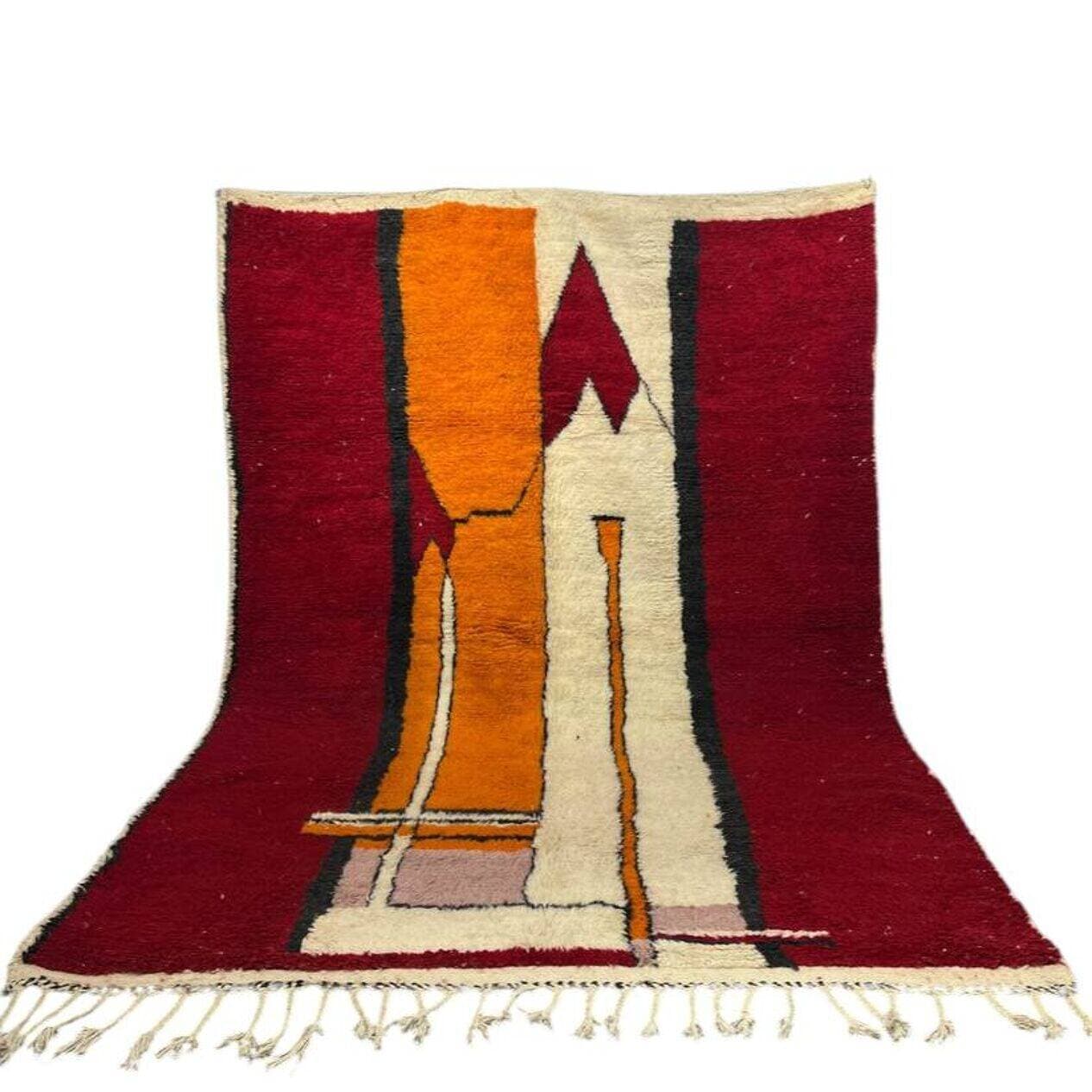 Ręcznie tkany dywan 300x200 cm, wełna, multikolor, Maroko - 201387