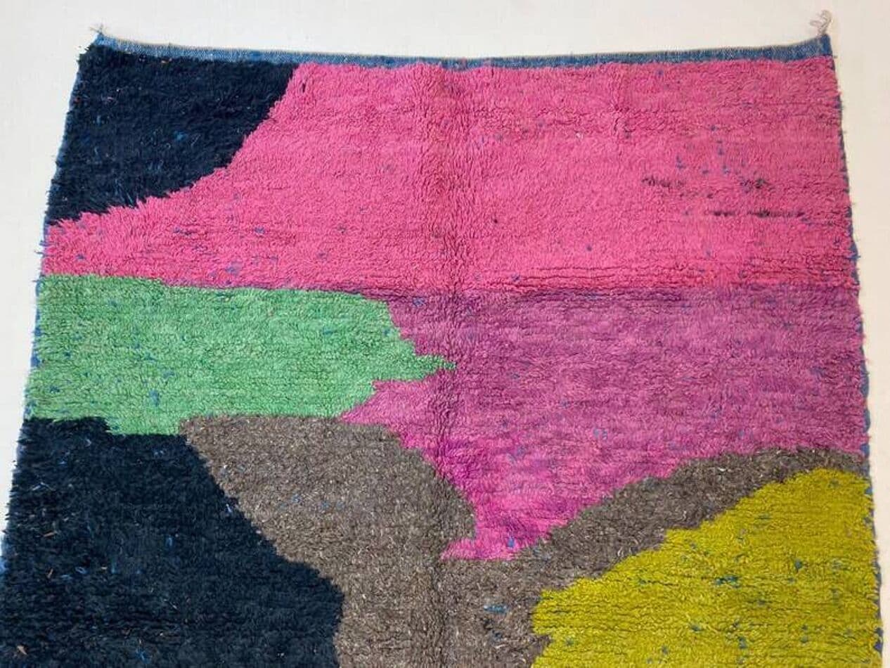 Handwoven rug 250x150 cm, wool, multicolor, Morocco - 201341