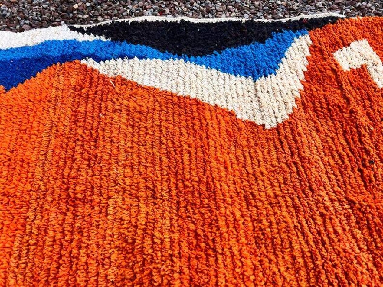 Handwoven rug 200x300 cm, wool, multicolor, Morocco - 201290