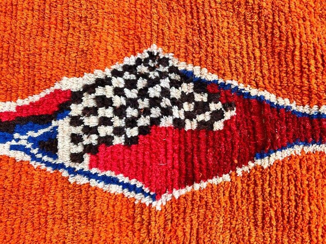 Handwoven rug 200x300 cm, wool, multicolor, Morocco - 201289
