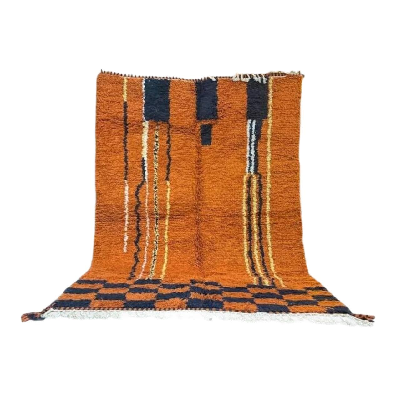 Handwoven rug 200x300 cm, wool, multicolor, Morocco