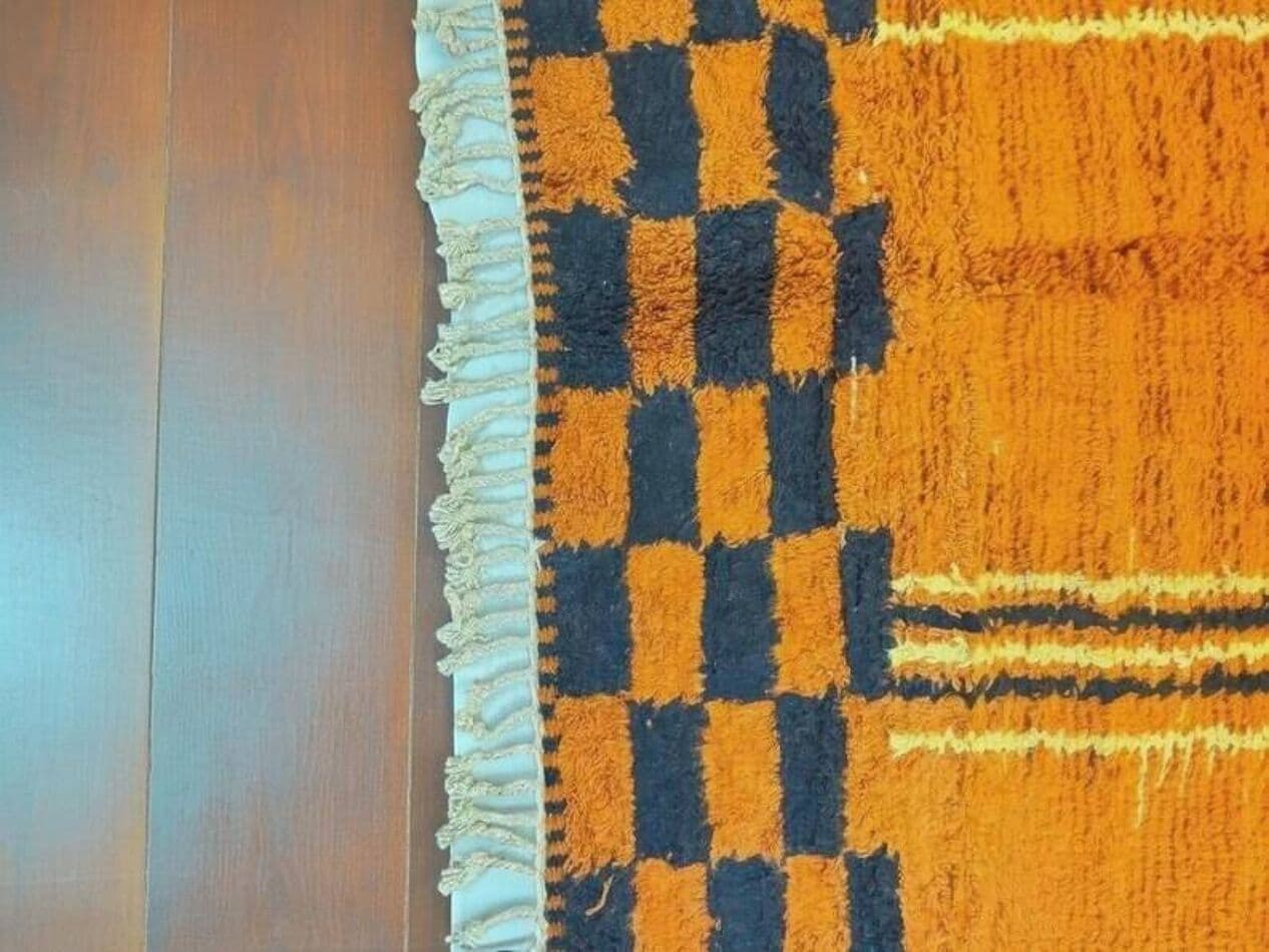 Handwoven rug 200x300 cm, wool, multicolor, Morocco - 201281