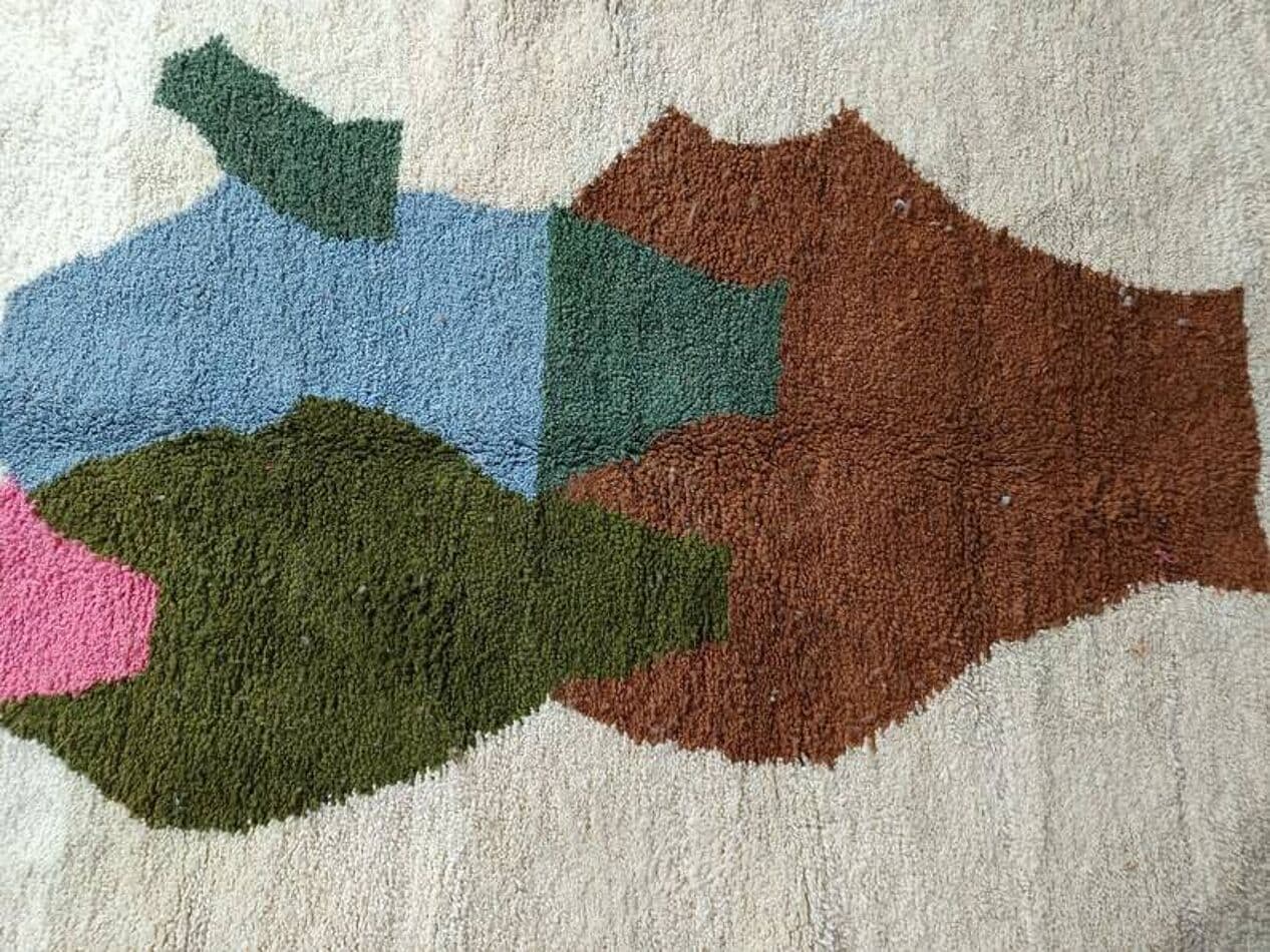 Ręcznie tkany dywan 250x150 cm, wełna, multikolor, Maroko - 201270