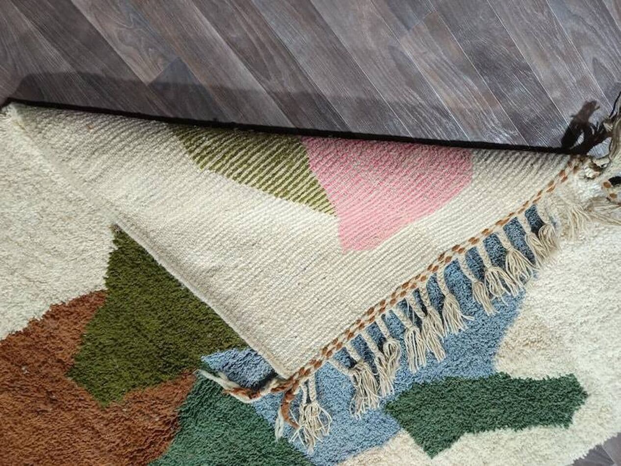 Ręcznie tkany dywan 250x150 cm, wełna, multikolor, Maroko - 201272