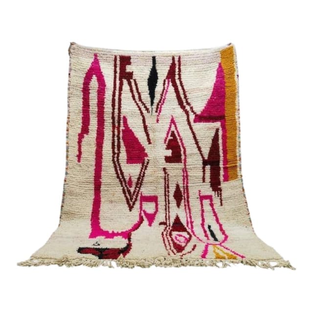 Ręcznie tkany dywan 250x150 cm, wełna, multikolor, Maroko - WYMIARY