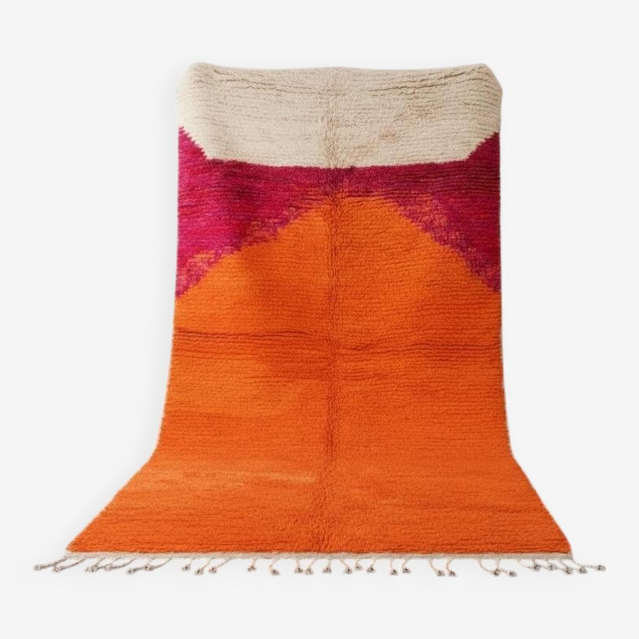 Handwoven rug 200x300 cm, wool, multicolor, Morocco - 203068