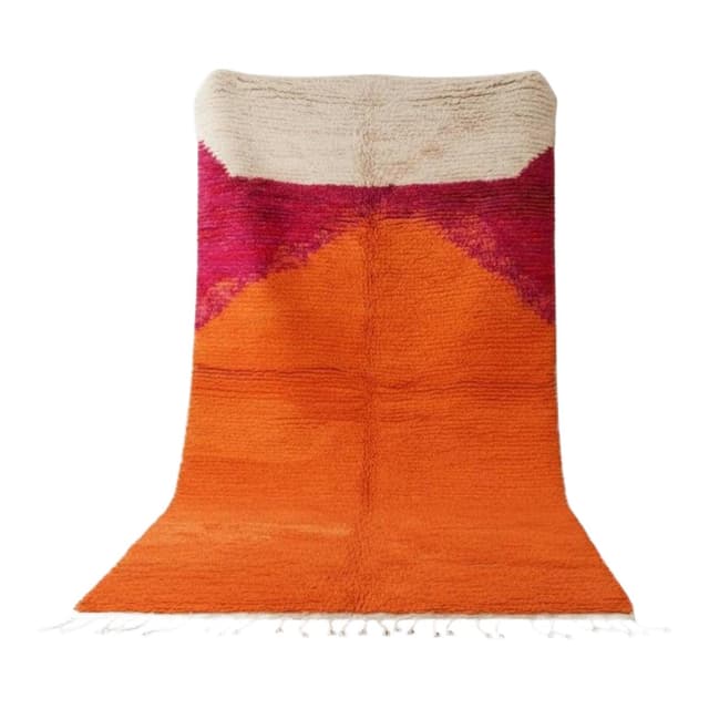 Handwoven rug 200x300 cm, wool, multicolor, Morocco - DIMENSION