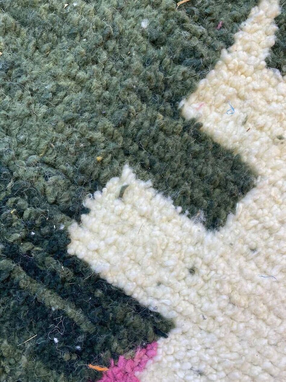 Ręcznie tkany dywan 250x150 cm, wełna, multikolor, Maroko - 203043