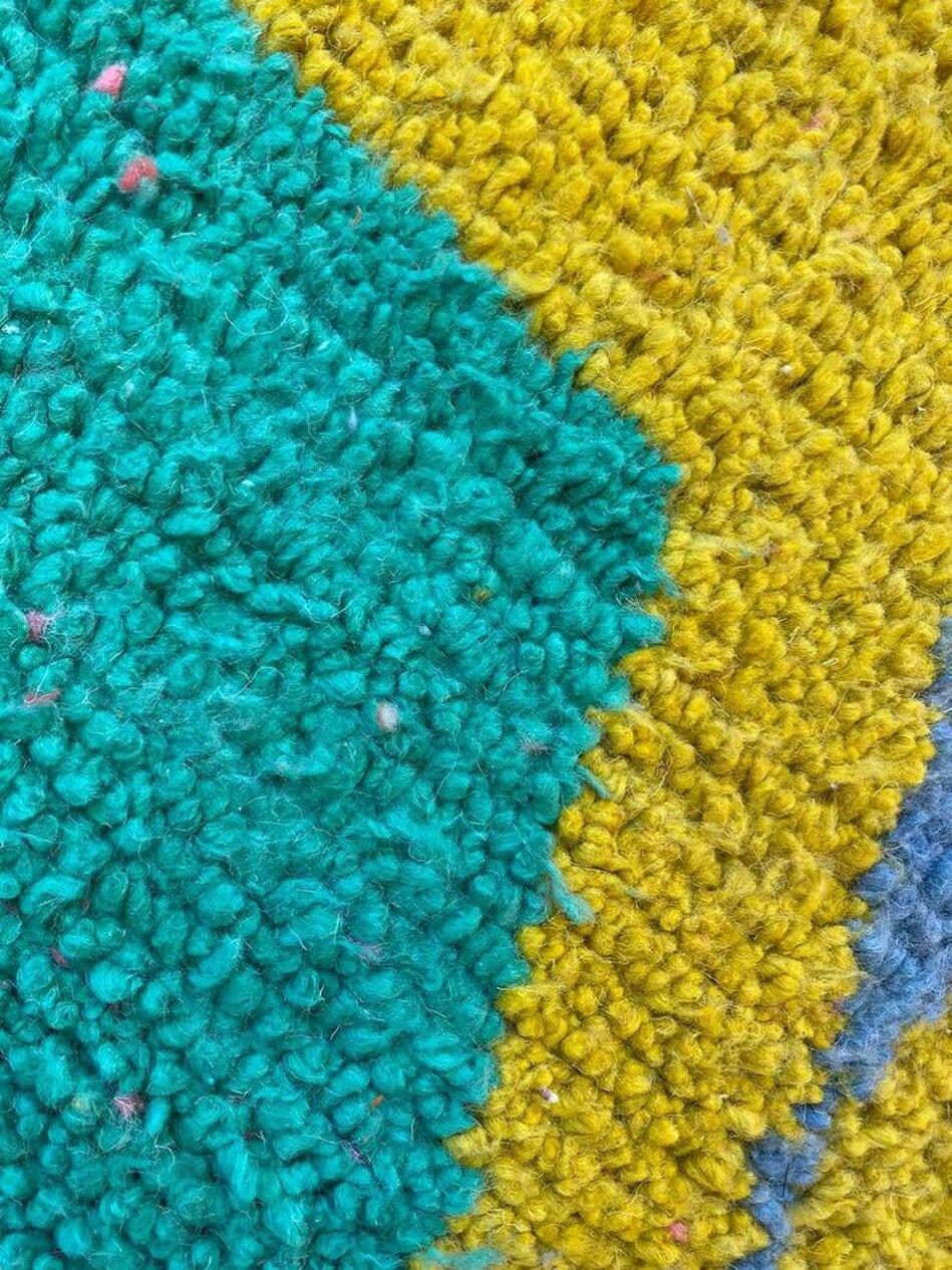 Ręcznie tkany dywan 250x150 cm, wełna, wielokolorowy, Maroko - 202820