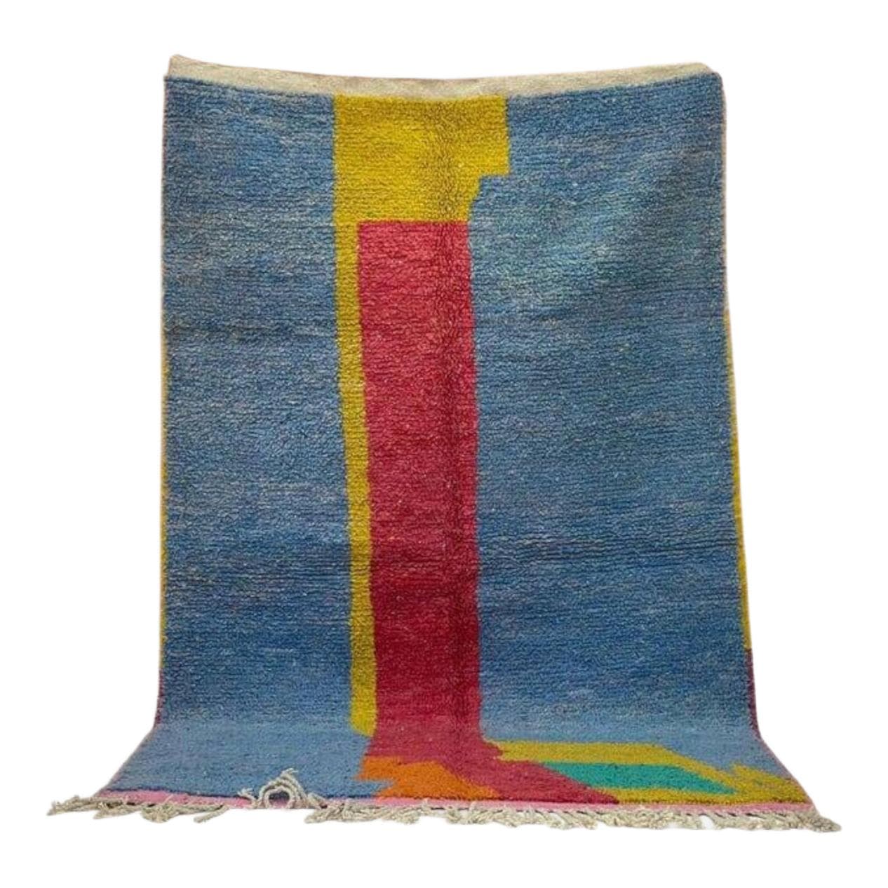 Ręcznie tkany dywan 250x150 cm, wełna, wielokolorowy, Maroko