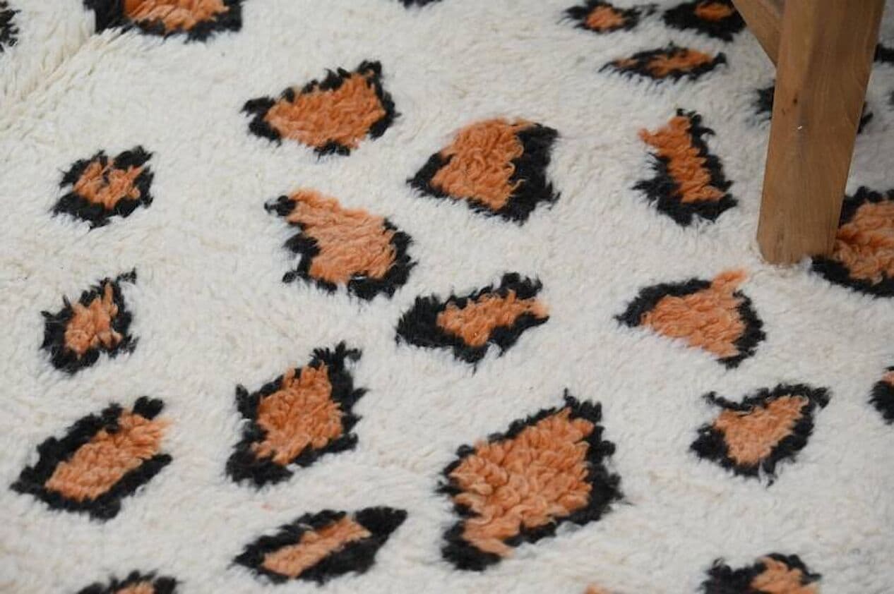 Ręcznie tkany dywan 200x300 cm, wełna, wielokolorowy, Maroko - 202747