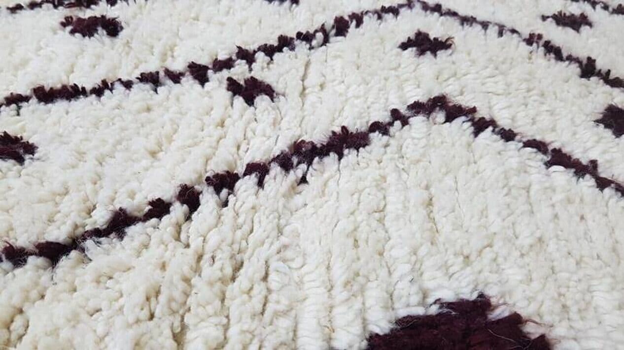 Ręcznie tkany dywan 200x300 cm, wełna, beżowy, Maroko - 202743