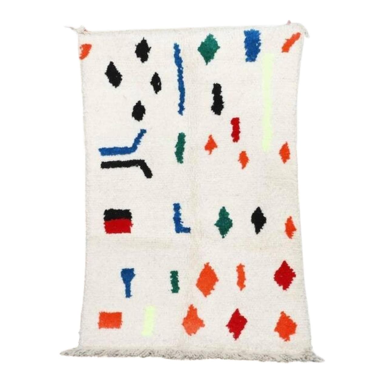 Ręcznie tkany dywan 250x150 cm, wełna, multikolor, Maroko