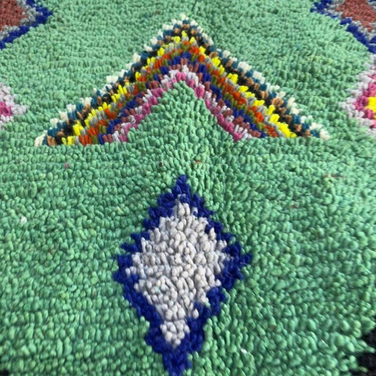 Ręcznie tkany dywan 250x150 cm, wełna, multikolor, Maroko - 202662