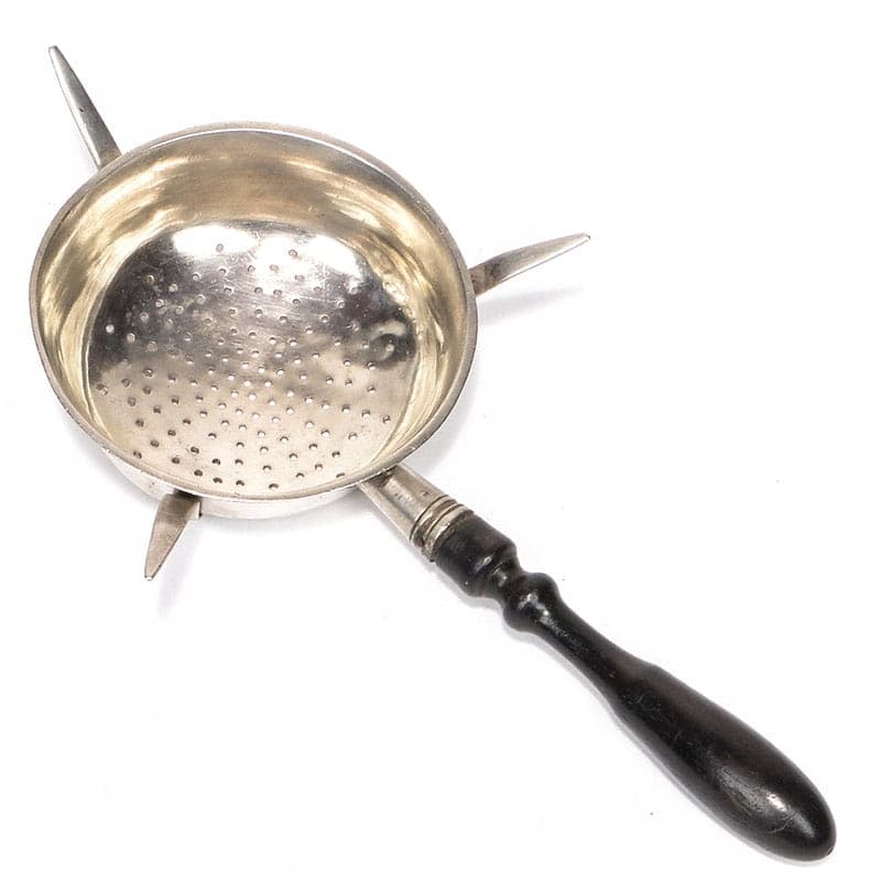 Sitko do herbaty Biedermeier, srebro, Austria, XIX w.