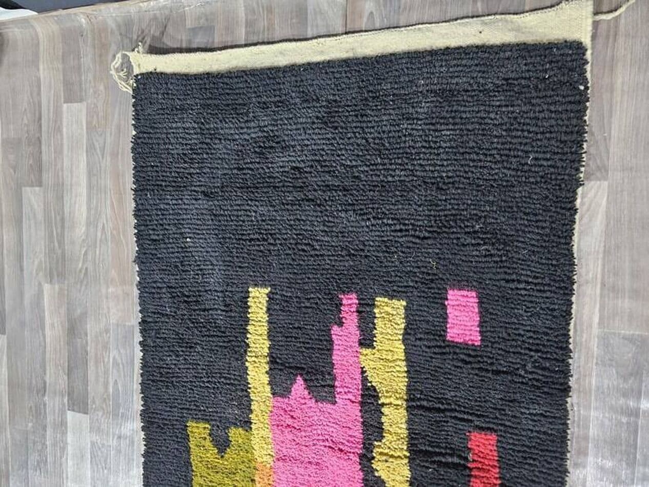 Ręcznie tkany dywan 250x150 cm, wełna, multikolor, Maroko - 202626