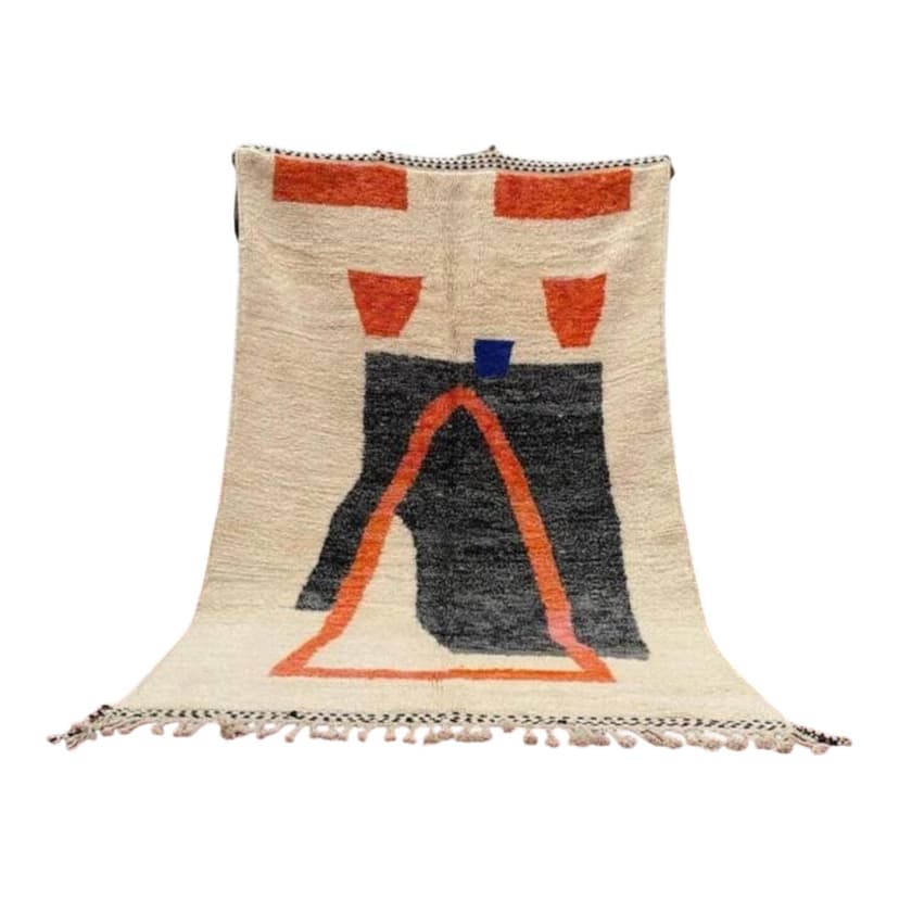 Ręcznie tkany dywan 250x150 cm, wełna, multikolor, Maroko