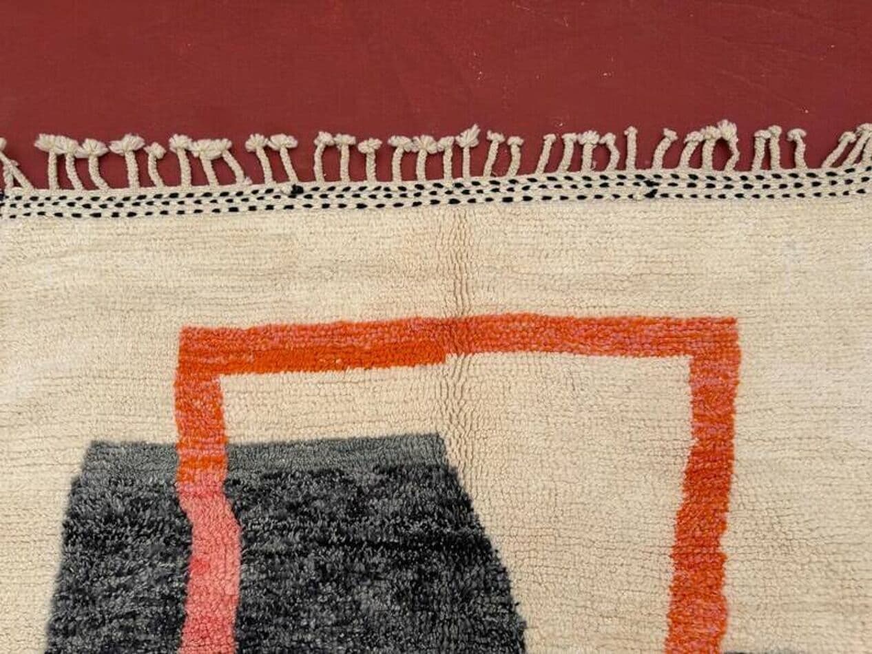 Ręcznie tkany dywan 250x150 cm, wełna, multikolor, Maroko - 202613