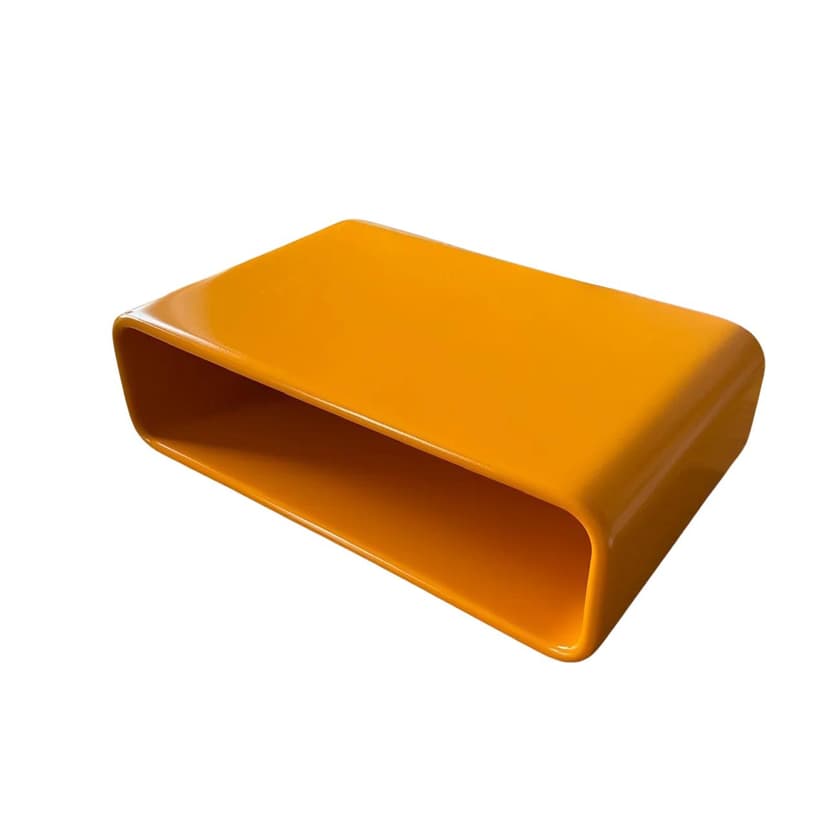 Półka wisząca Space Age, pomarańczowy, plastik, Schöninger, Niemcy, lata 70.