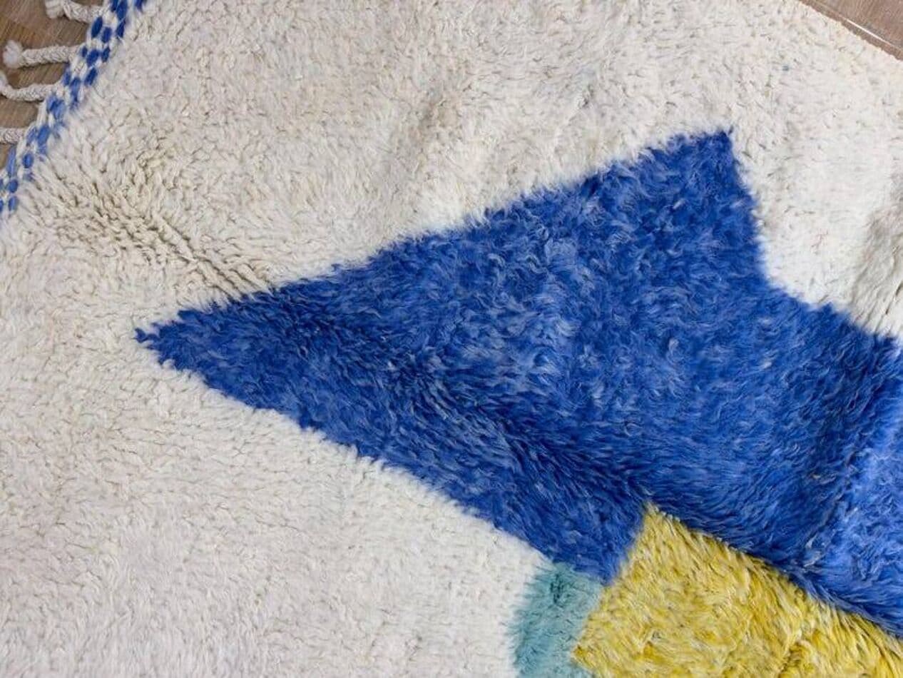 Ręcznie tkany dywan 200x300 cm, wełna, multikolor, Maroko - 202603